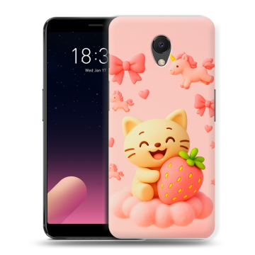 Силиконовый чехол на Meizu M6s с принтом для девочек
