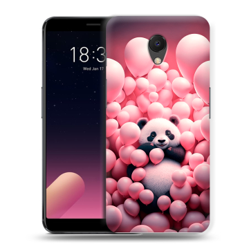 Силиконовый чехол на Meizu M6s с принтом Панда
