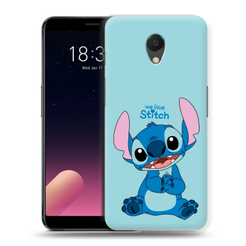 Силиконовый чехол на Meizu M6s с принтом Лило и Стич