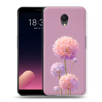 Силиконовый чехол на Meizu M6s с принтом Цветы