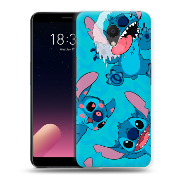 Силиконовый чехол на Meizu M6s с принтом Лило и Стич