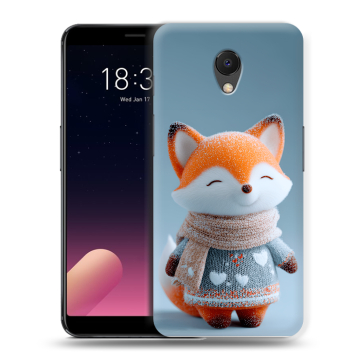 Силиконовый чехол на Meizu M6s с принтом Лиса