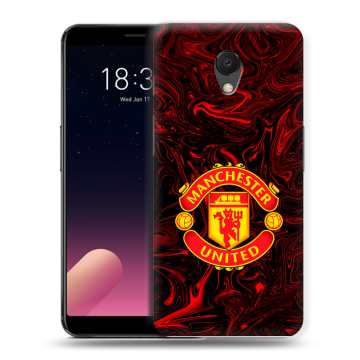 Силиконовый чехол на Meizu M6s с принтом Manchester United
