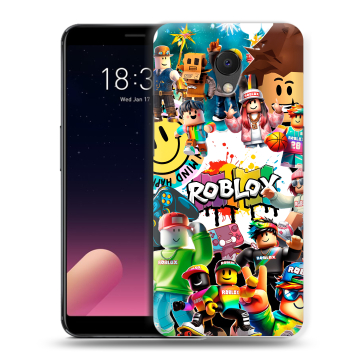 Силиконовый чехол на Meizu M6s с принтом Roblox Роблокс Силиконовый чехол на Meizu M6s с принтом Roblox Роблокс