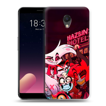 Силиконовый чехол на Meizu M6s с принтом Hazbin Hotel Отель Хазбин