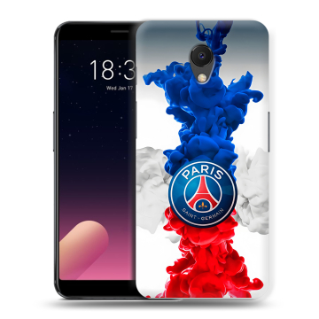 Силиконовый чехол на Meizu M6s с принтом PSG ПСЖ