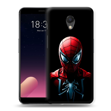Силиконовый чехол на Meizu M6s с принтом Spiderman Человек паук