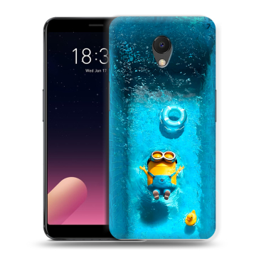 Силиконовый чехол на Meizu M6s с принтом Миньоны Силиконовый чехол на Meizu M6s с принтом Миньоны