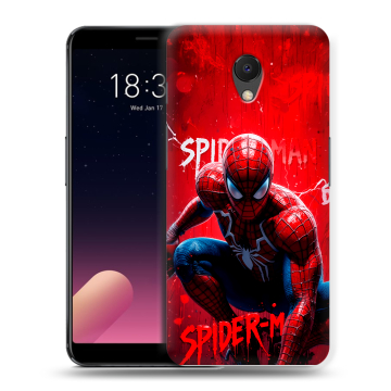Силиконовый чехол на Meizu M6s с принтом Spiderman Человек паук Силиконовый чехол на Meizu M6s с принтом Spiderman Человек паук