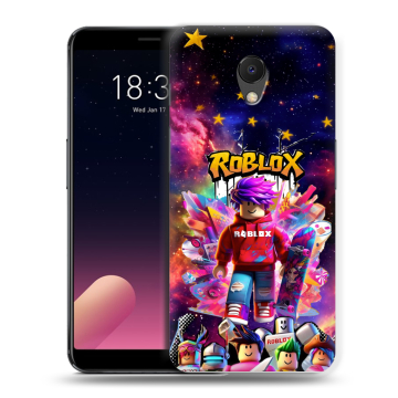 Силиконовый чехол на Meizu M6s с принтом Roblox Роблокс Силиконовый чехол на Meizu M6s с принтом Roblox Роблокс