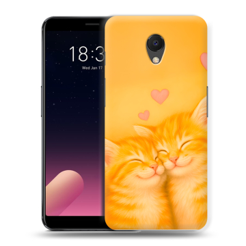 Силиконовый чехол на Meizu M6s с принтом Милые котята