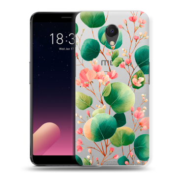 Силиконовый чехол на Meizu M6s с принтом женский