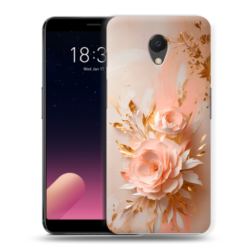Силиконовый чехол на Meizu M6s с принтом женский