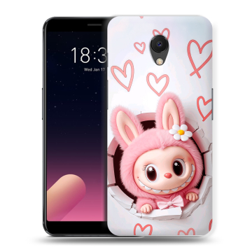 Силиконовый чехол на Meizu M6s с принтом Labubu Лабубу