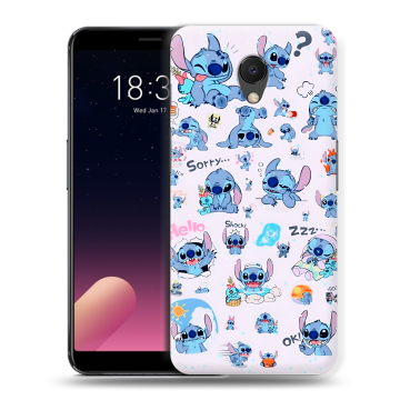 Силиконовый чехол на Meizu M6s с принтом Лило и Стич