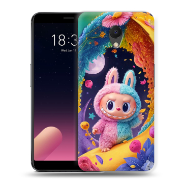 Силиконовый чехол на Meizu M6s с принтом Labubu Лабубу
