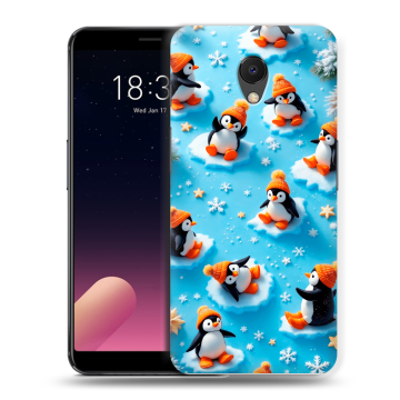 Силиконовый чехол на Meizu M6s с принтом Новый год
