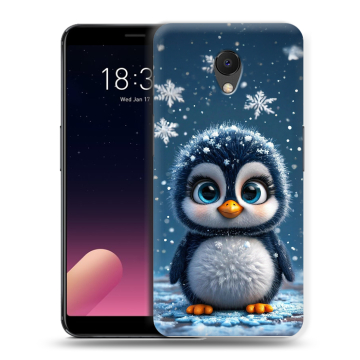 Силиконовый чехол на Meizu M6s с принтом Новый год