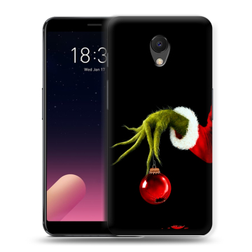 Силиконовый чехол на Meizu M6s с принтом Новый год Гринч