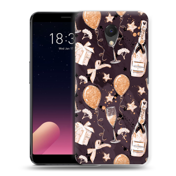 Силиконовый чехол на Meizu M6s с принтом Новый год