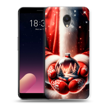 Силиконовый чехол на Meizu M6s с принтом Новый год