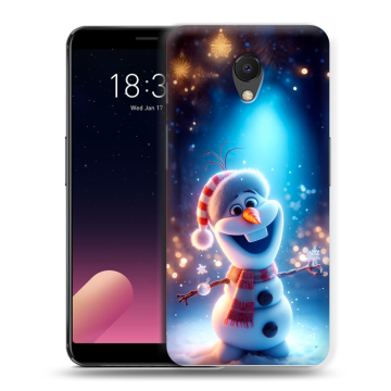 Силиконовый чехол на Meizu M6s с принтом Новый год