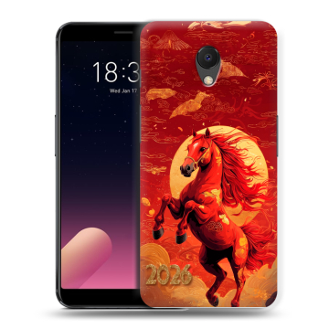 Силиконовый чехол на Meizu M6s с принтом Новый год