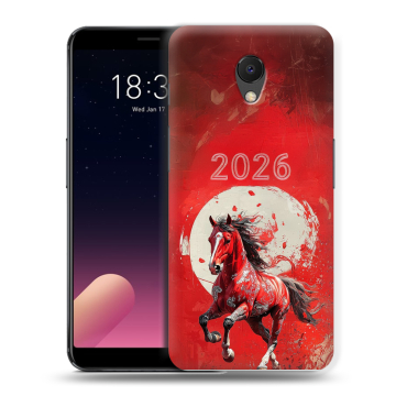 Силиконовый чехол на Meizu M6s с принтом Новый год