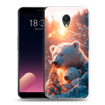 Силиконовый чехол на Meizu M6s с принтом Новый год Силиконовый чехол на Meizu M6s с принтом Новый год