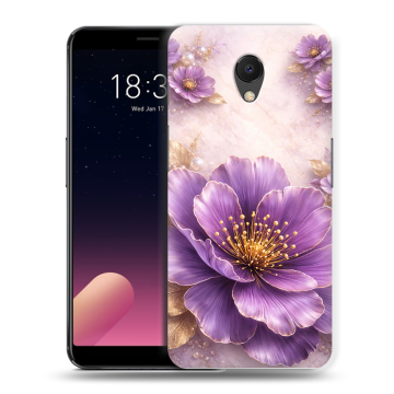 Силиконовый чехол на Meizu M6s с принтом женский