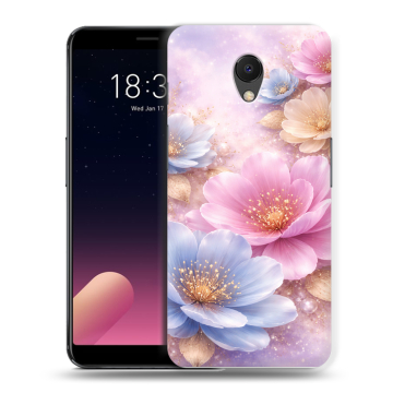 Силиконовый чехол на Meizu M6s с принтом женский