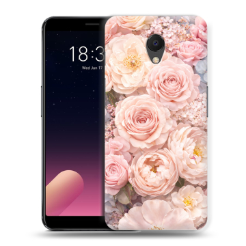 Силиконовый чехол на Meizu M6s с принтом женский