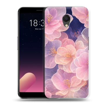 Силиконовый чехол на Meizu M6s с принтом женский