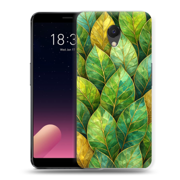 Силиконовый чехол на Meizu M6s с принтом женский