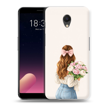 Силиконовый чехол на Meizu M6s с принтом женский