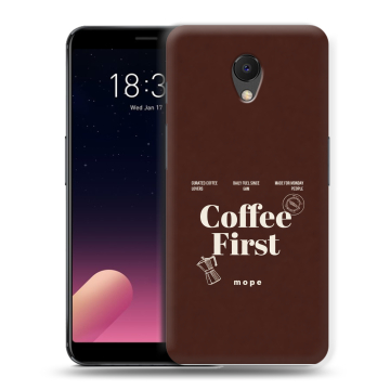 Силиконовый чехол на Meizu M6s с принтом женский