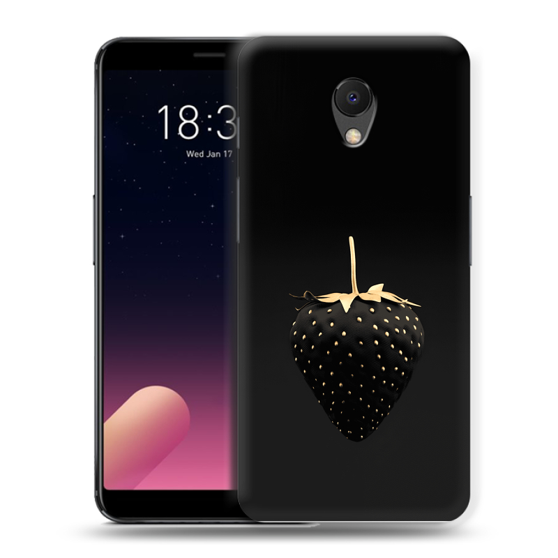 Силиконовый чехол на Meizu M6s с принтом Черная клубника Силиконовый чехол на Meizu M6s с принтом Черная клубника