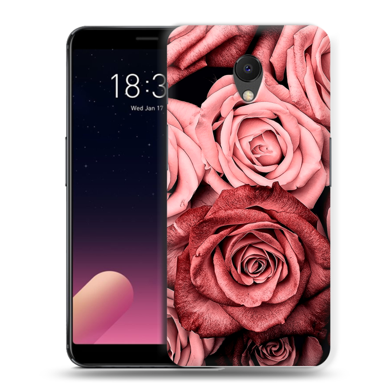 Силиконовый чехол на Meizu M6s с принтом Цветы розы Силиконовый чехол на Meizu M6s с принтом Цветы розы