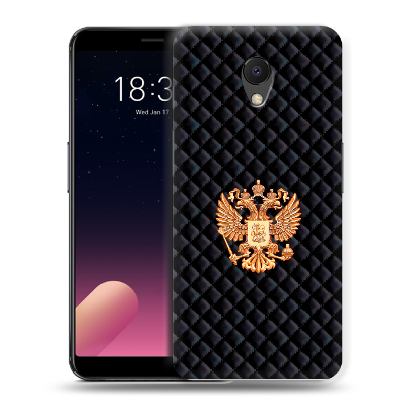 Силиконовый чехол на Meizu M6s с принтом Герб России принт Силиконовый чехол на Meizu M6s с принтом Герб России принт