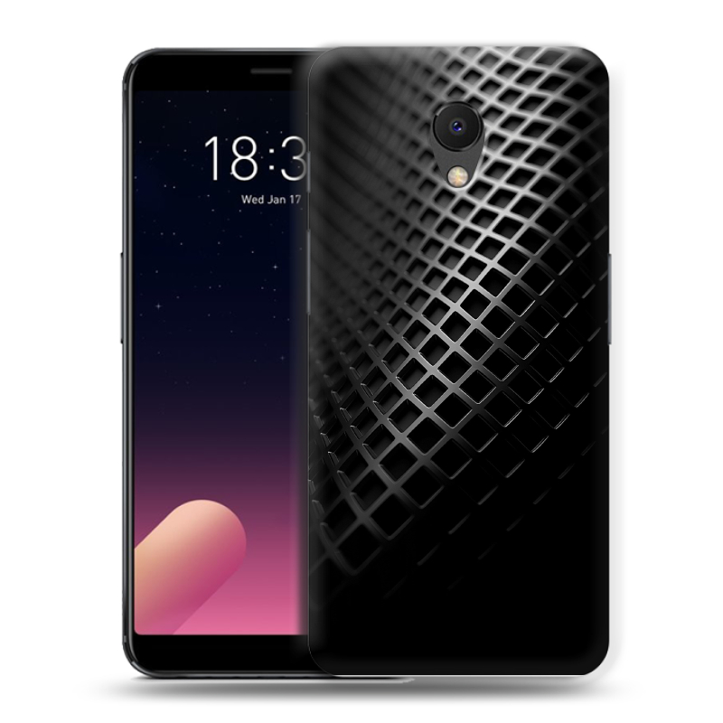 Силиконовый чехол на Meizu M6s с принтом Текстура металла Силиконовый чехол на Meizu M6s с принтом Текстура металла