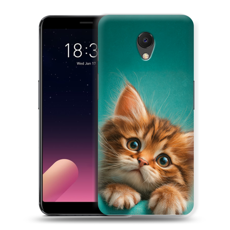 Силиконовый чехол на Meizu M6s с принтом котенок Силиконовый чехол на Meizu M6s с принтом котенок