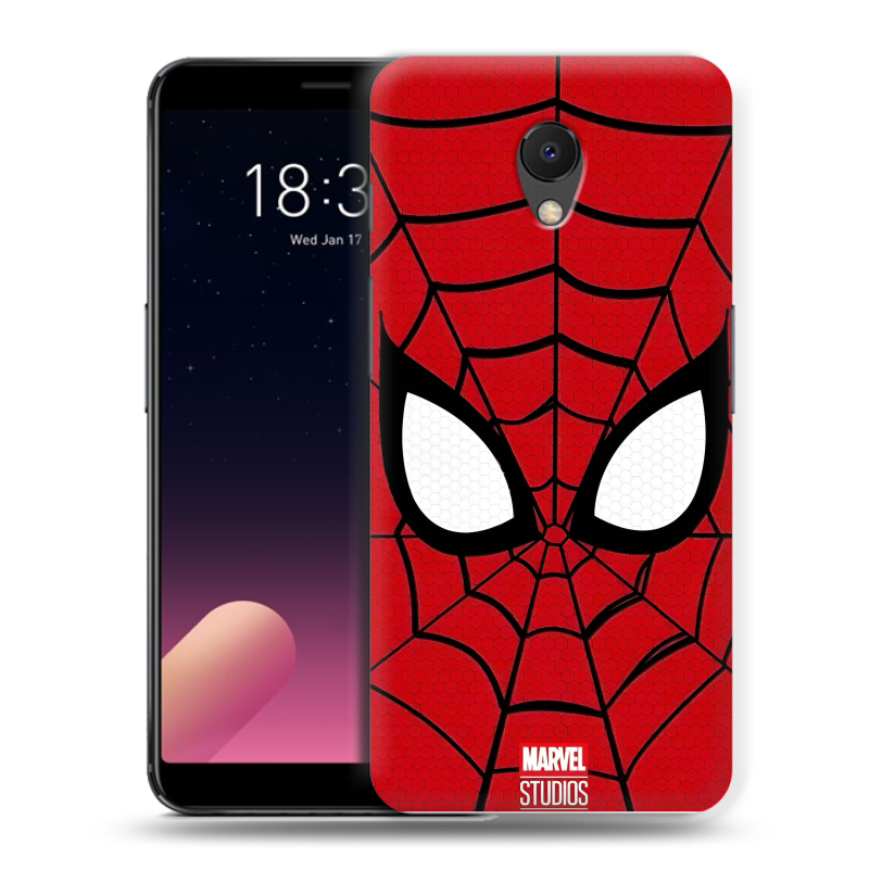 Силиконовый чехол на Meizu M6s с принтом человек паук spiderman Силиконовый чехол на Meizu M6s с принтом человек паук spiderman