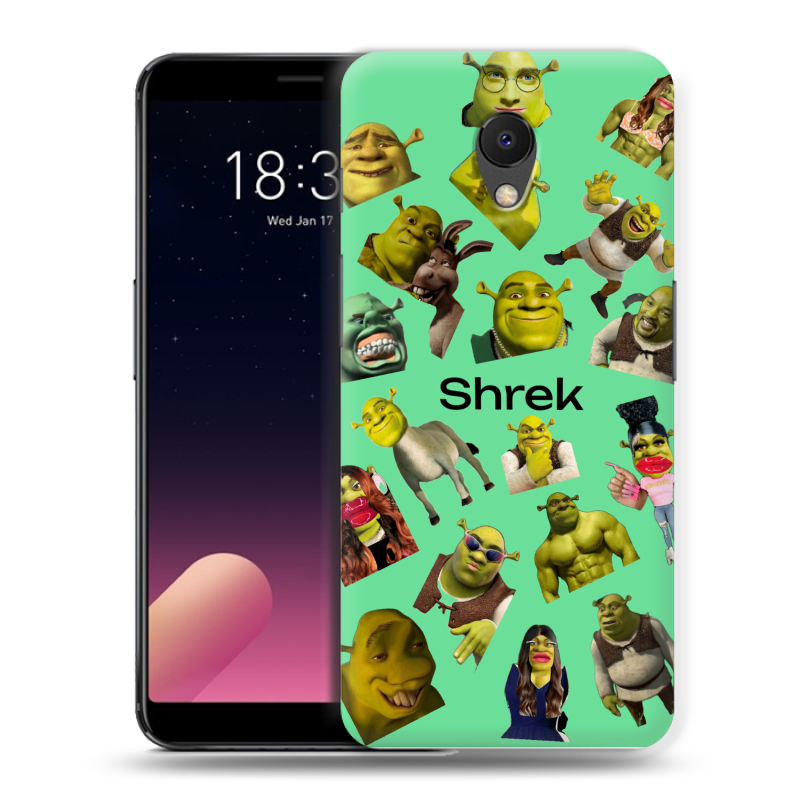 Силиконовый чехол на Meizu M6s с принтом Шрек Shrek Силиконовый чехол на Meizu M6s с принтом Шрек Shrek