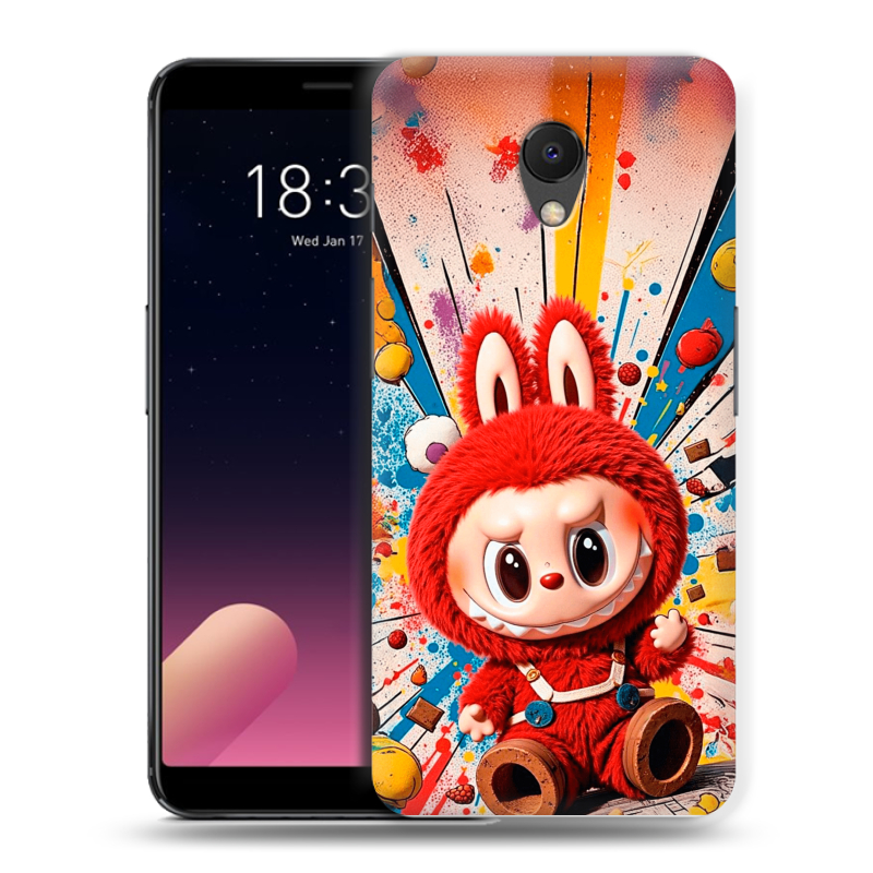 Силиконовый чехол на Meizu M6s с принтом Labubu Лабубу Силиконовый чехол на Meizu M6s с принтом Labubu Лабубу
