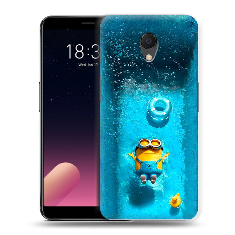 Силиконовый чехол на Meizu M6s с принтом Миньоны Силиконовый чехол на Meizu M6s с принтом Миньоны