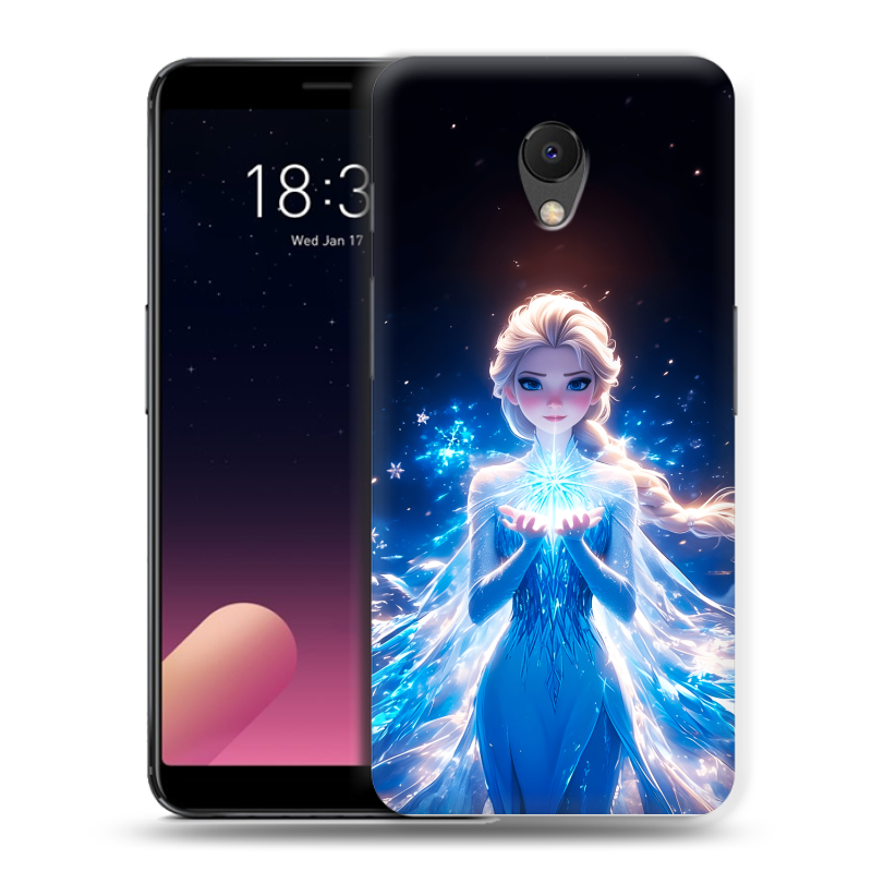 Силиконовый чехол на Meizu M6s с принтом Холодное сердце Frozen Силиконовый чехол на Meizu M6s с принтом Холодное сердце Frozen