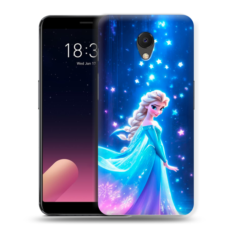 Силиконовый чехол на Meizu M6s с принтом Холодное сердце Frozen Силиконовый чехол на Meizu M6s с принтом Холодное сердце Frozen