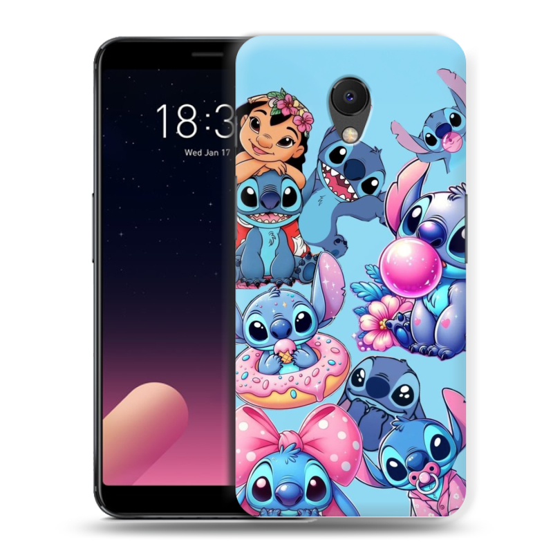 Силиконовый чехол на Meizu M6s с принтом Лило и Стич Силиконовый чехол на Meizu M6s с принтом Лило и Стич
