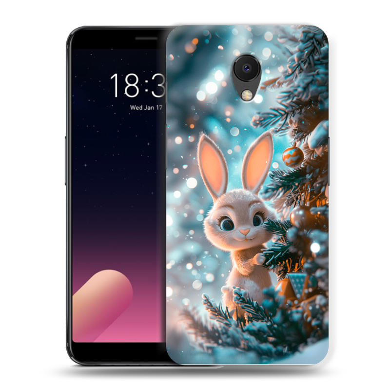 Силиконовый чехол на Meizu M6s с принтом Новый год Силиконовый чехол на Meizu M6s с принтом Новый год