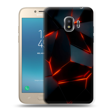 Силиконовый противоударный чехол на Samsung Galaxy J2 (2018) с принтом Яркие абстракции Силиконовый противоударный чехол на Samsung Galaxy J2 (2018) с принтом Яркие абстракции